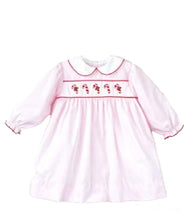 Pink Candy Cane Embroidered Christmas Dress | 4T