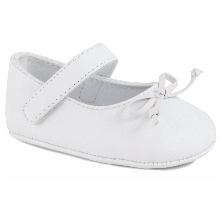 White Skimmer Shoe with Bow | Baby Size 0 1 2 3