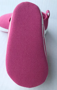 Fuchsia Canvas T-Strap Sneaker | Baby Size 1