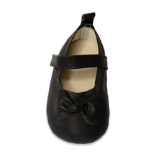 Black Soft Sole Mary Jane Shoes with Bow | Size 0 1 2 3