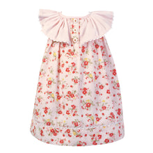 Pink Butterfly Collar Floral Dress | 4 5 6 6X