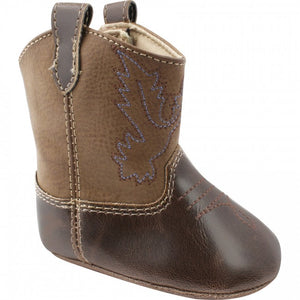 Baby Deer Brown Western Boot | Size 1 or 3
