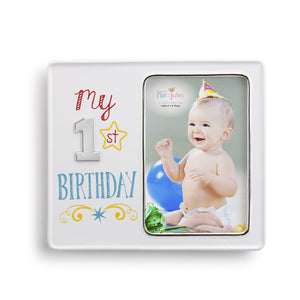 Nat & Jules My 1st Birthday Picture Frame for 4x6 Photo
