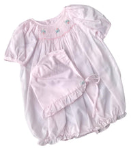 Pink Smocked Bubble with Hat | Preemie