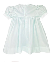 Mint Green Fully Smocked Dress Set with French Lace and Bloomers | 3 6 9 Months