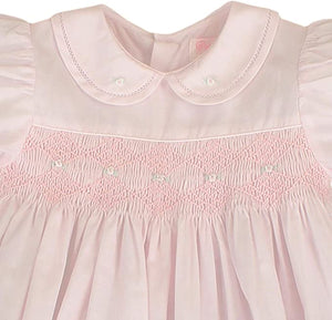 Pink Diamond Smocked French Bubble | 3 6 9 Months