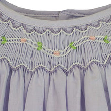 Lavender Smocked Daygown with Voile Insert and Bonnet | Preemie or Newborn