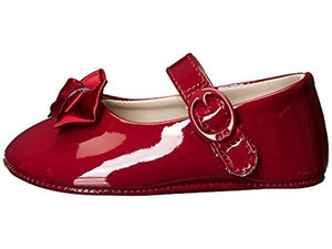 Red Patent Skimmer Shoes with Bow | Size 0 1 2 3