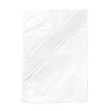 White Smocked Baby Blanket 26"