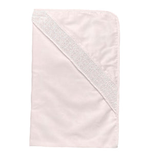 Pink Smocked Baby Blanket 26"