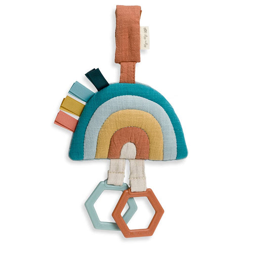 Bitzy Bespoke Ritzy Jingle™ Attachable Travel Toy | Rainbow