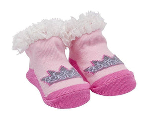 Pink Ruffle Princess Socks | 0-6 Months
