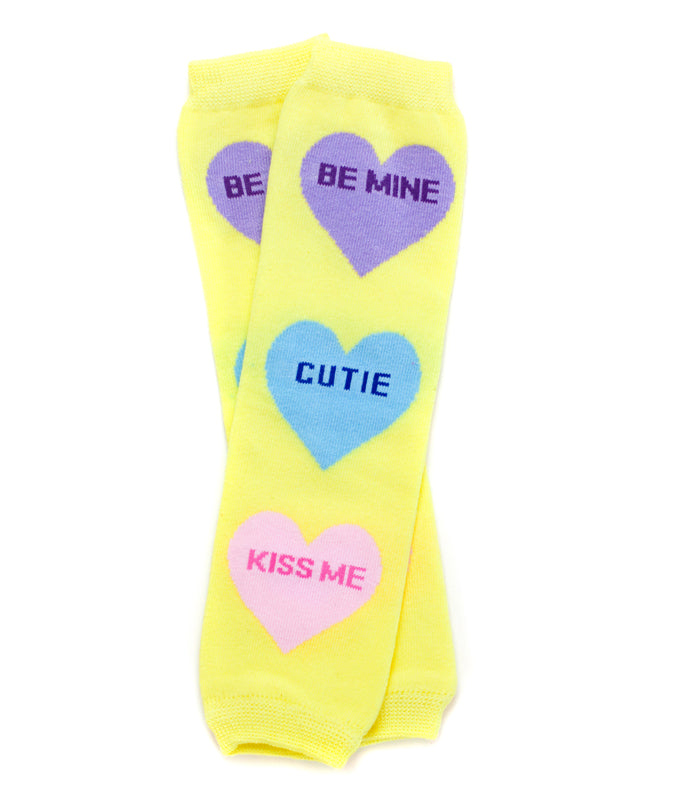 Be Mine Candy Hearts Valentine's Leg Warmers 12