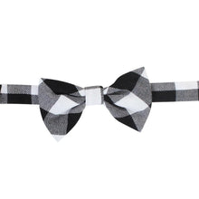 Black & White Buffalo Plaid Bow Tie by juDanzy