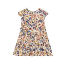 Multi Color Floral Tiered Dress with Cardigan | 4 5 6 6X