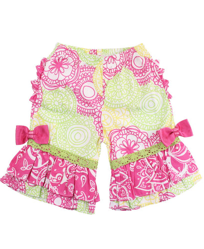 Fabulous Circles Ruffle Capris | 18-24M 3T 4T