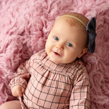 Baby Toddler Girl Bow Headbands Set of 3 Pink Navy Gray