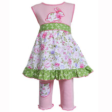 Easter Bunny Floral Dress and Capri Outfit | 12-18M 24M