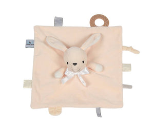 Pink Bonnie the Bunny Rattle Teething Blankie 11"