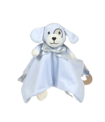 Blue Digby the Dog Rattle Teething Blankie 11