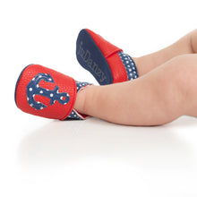Anchors Away Red Navy Shoes | Baby Shoe Size 1 3 4 5