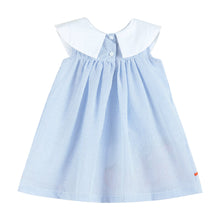 Light Blue Seersucker Pumpkin Yoke Dress | 6-12M 12-24M 3T 4T 5Y