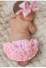 Pink Woven RuffleButt Diaper Cover | 0-3M 6-12M 12-18M 18-24M 2T
