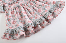 Vintage Rose and Sage Dress and Pant Set | 2T 3T 5Y 6Y