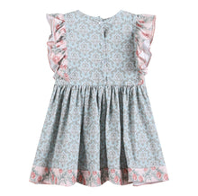 Sage and Vintage Rose Ruffle Dress | 2T 3T 4T 5Y 6Y