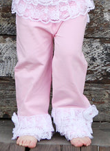Lace Pink Ruffle Pants | 6-12M 2T 3T