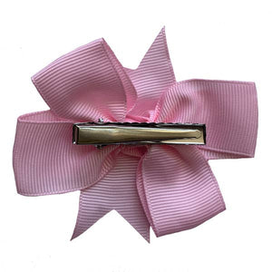 Set of 3 Ribbon Hair Bows with Alligator Clip 3"