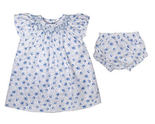 Blue Floral Smocked Dress Set | 2 Years 3 Years