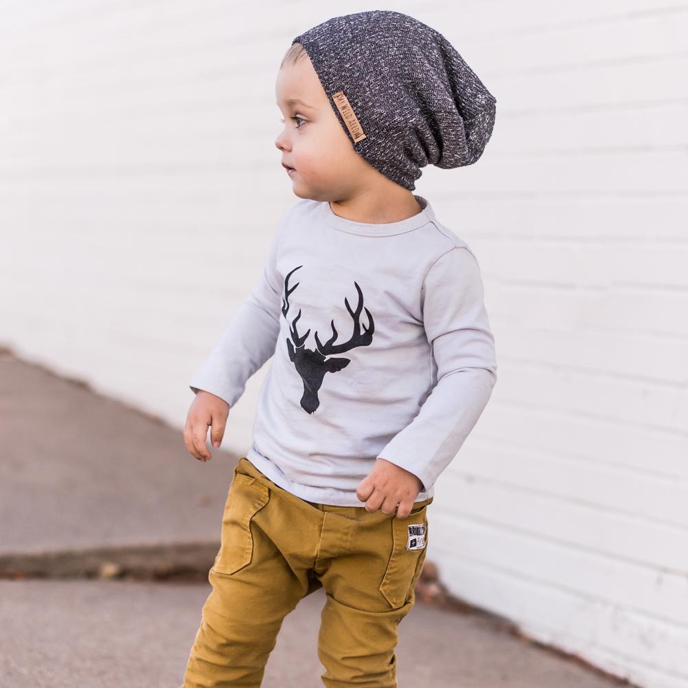 juDanzy Gray Black Urban Elk Tee * 3T 4T 5T – Little Footprints ...