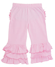 Pink 3-Ruffle Flare Pants | 6-12M 18-24M