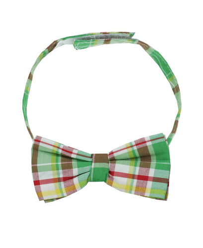 Hayden Red Green Plaid Boys Holiday Bow Tie * 0-24 Months 2T-4T