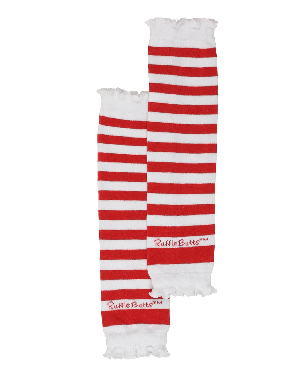 Candy Cane Red and White Stripe Leg Warmers