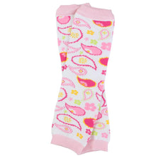 Pink Paisley Leg Warmers * 8" or 12"