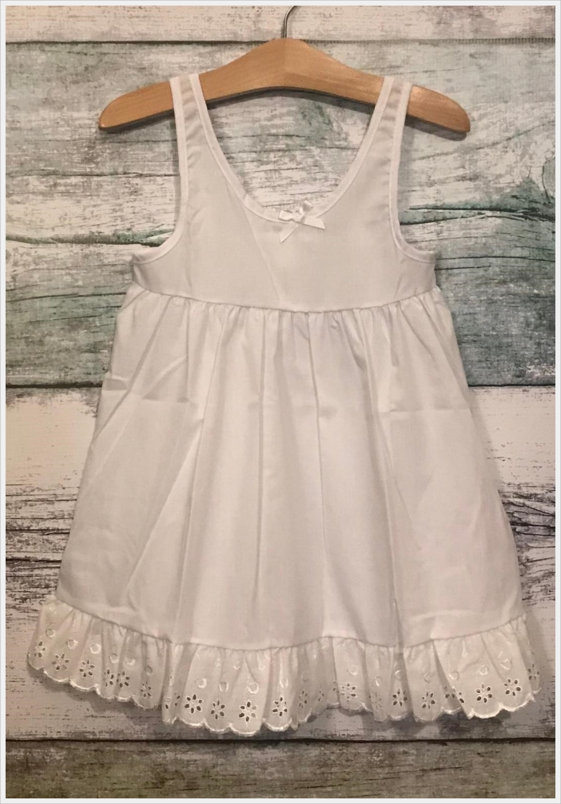 Lace White Cotton Slip For Under Dress Esme Slip Nighty White Shop